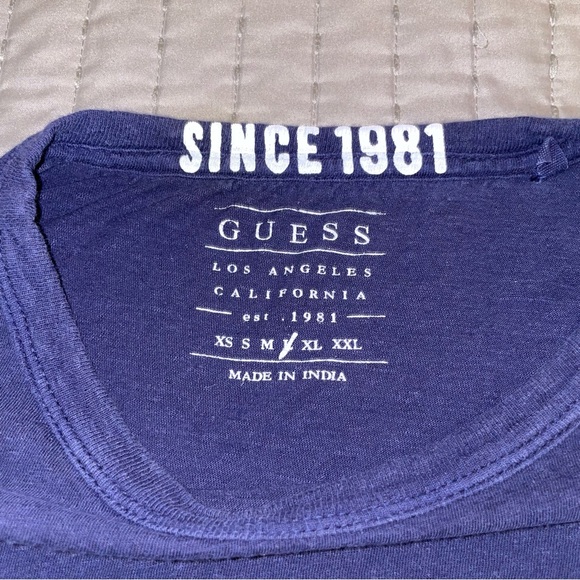 Guess Blue and Orange Short Sleeve Tee - Picture 5 of 6